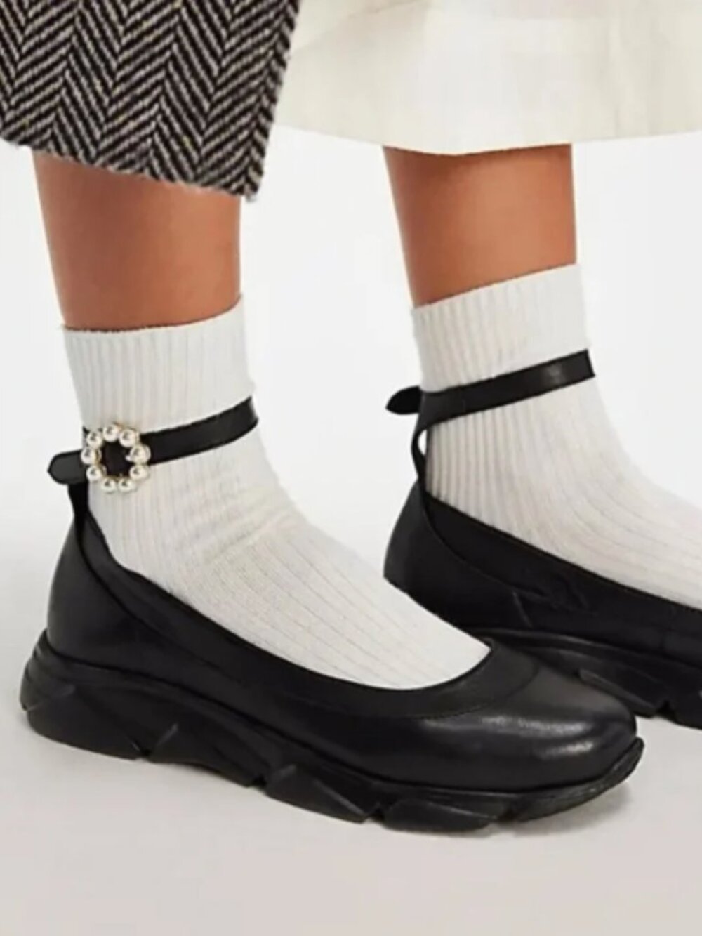 Free People Adventure Ballet Sneakers Black Size 7